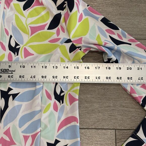 Tommy Bahama Golf 1/4 Zip Pullover Top Floral Women's Small Active Wear Colorful - Picture 6 of 9
